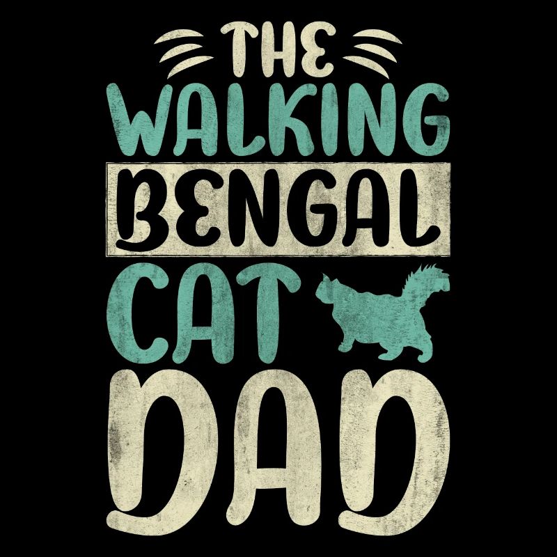 Le chat bengale marchant Papa Chat Chat Marche