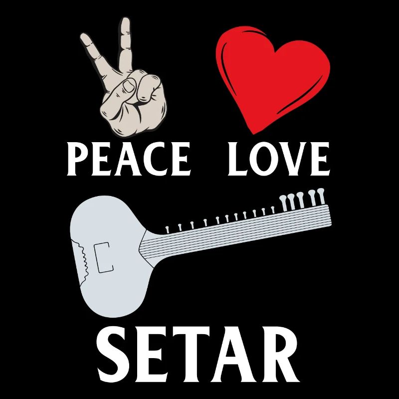 Peace Love Setar Instrument