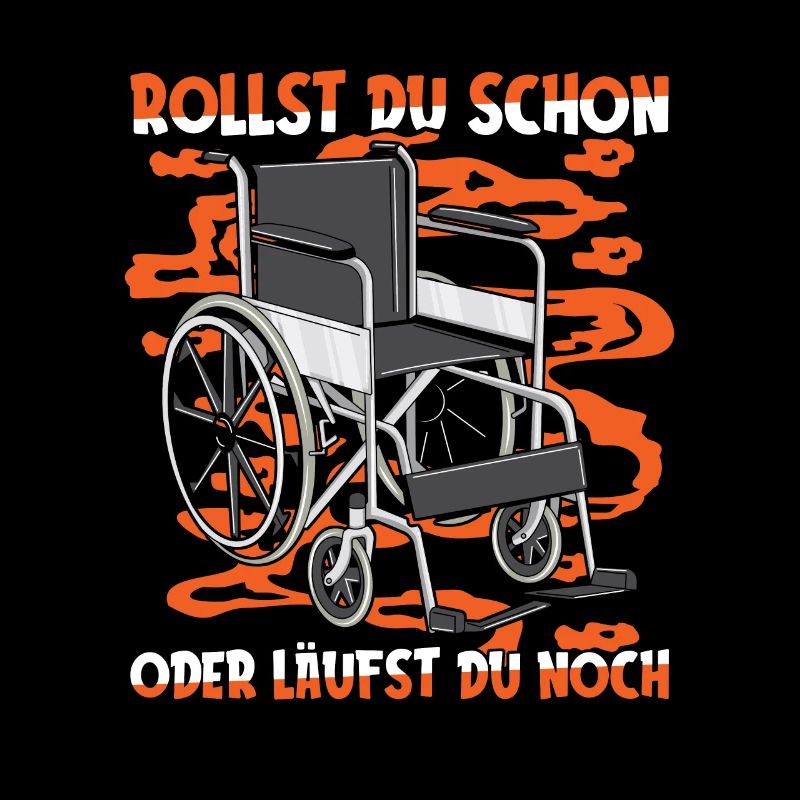 Rollstuhl Rollstuhlfahrer Lustig