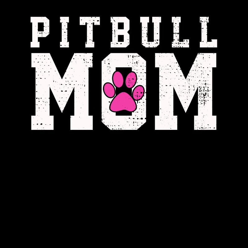 Pitbull Mom Artistic Love Heart Expression