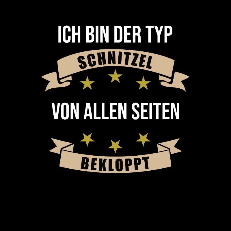 Typ Schnitzel Fleisch Essen Lustiger Spruch