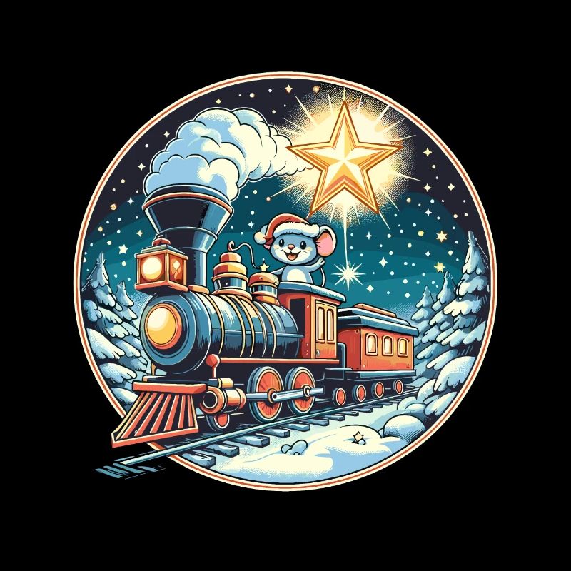 Weihnachten Maus Eisenbahn Modelleisenbahn Kinder