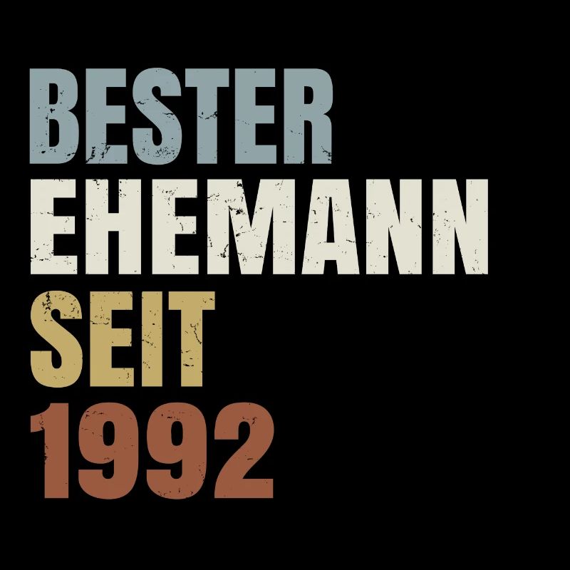 Retro Bester Ehemann seit 1992 Perlenhochzeit