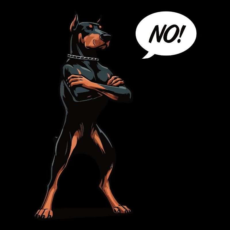 Pas de Doberman Doberman Propriétaire Doberman Holder