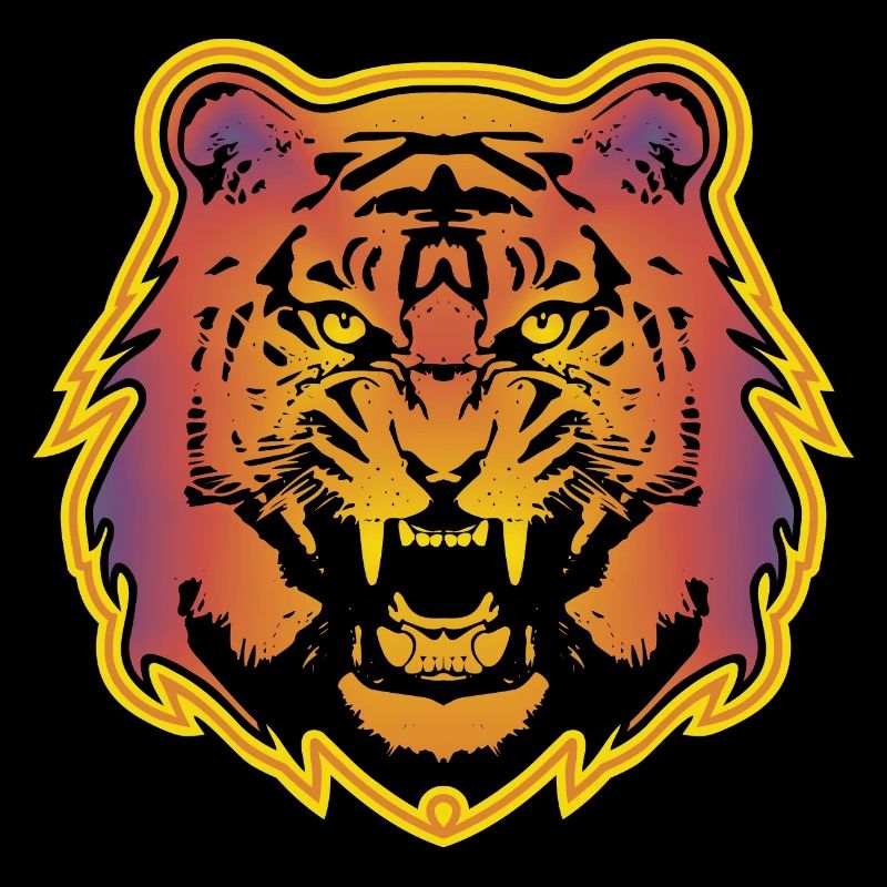 Farbiger Tiger - 2