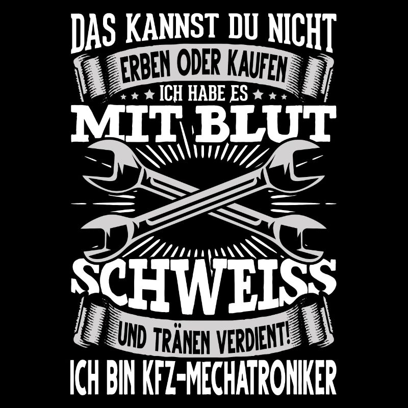KFZ Mechatroniker lustiger Spruch Handwerker Werks