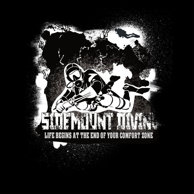 Sidemount Diving Reef Fin de la zone de confort