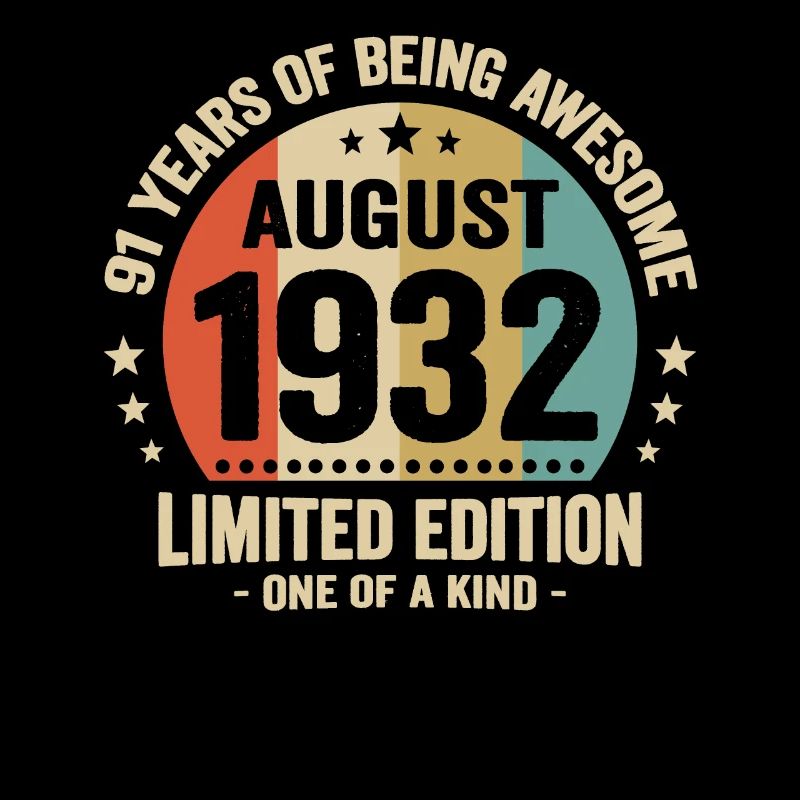 August 1932 91 Jahre Jubiläumsgeschenk