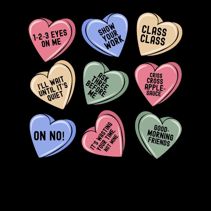 Drôle de professeur Conversation de la Saint-Valentin Cœur