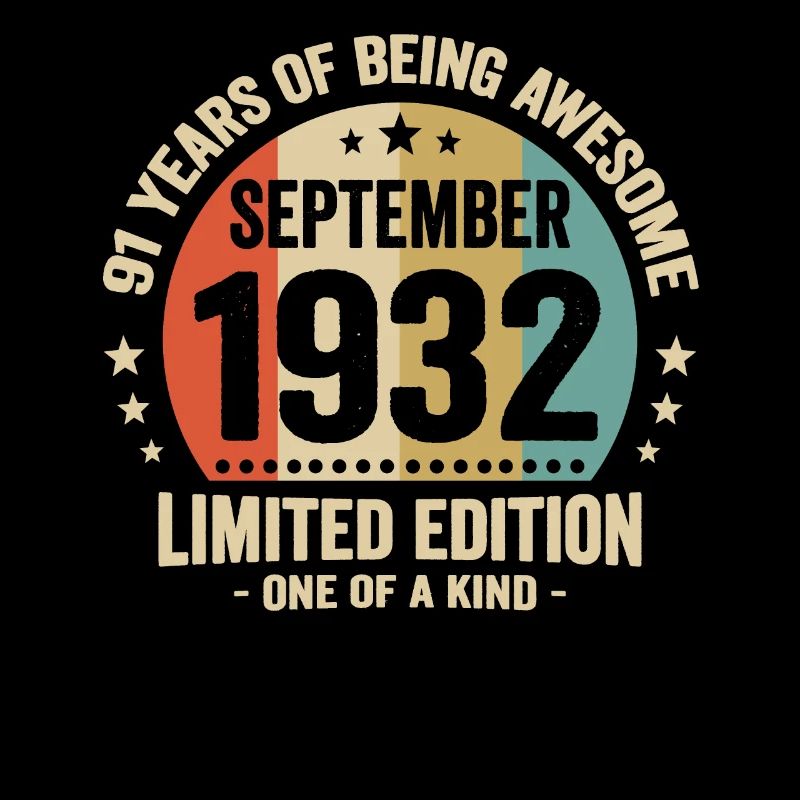 September 1932 91 Jahre Jubiläumsgeschenk