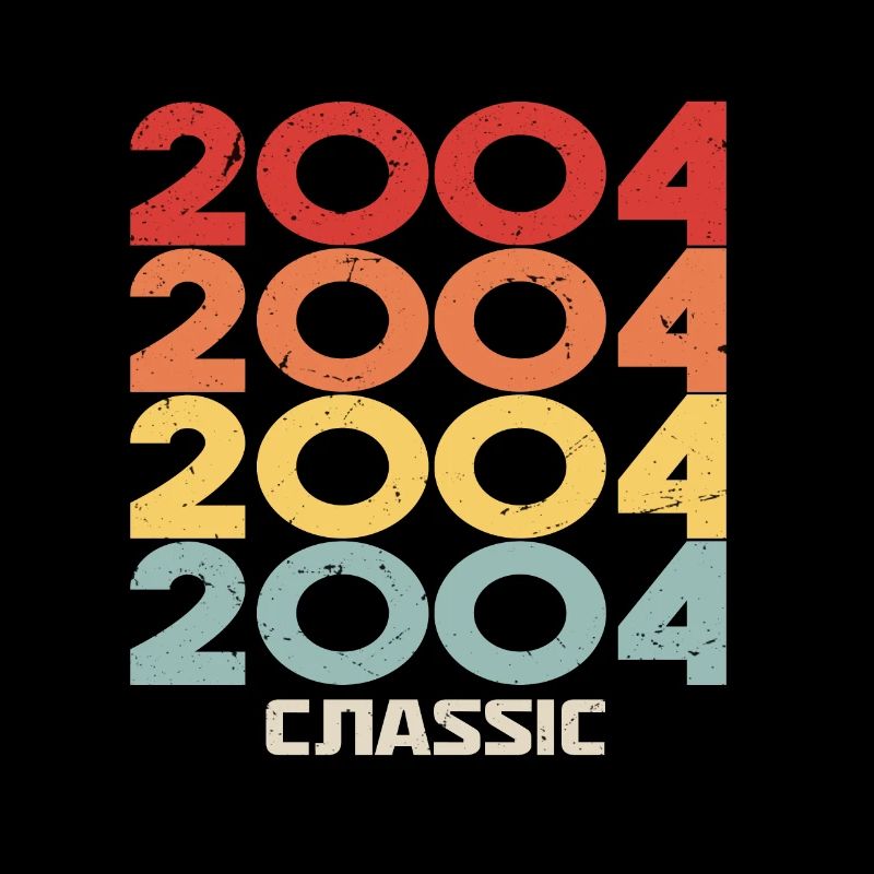 2004 Anniversaire dans le style vintage classique 2004
