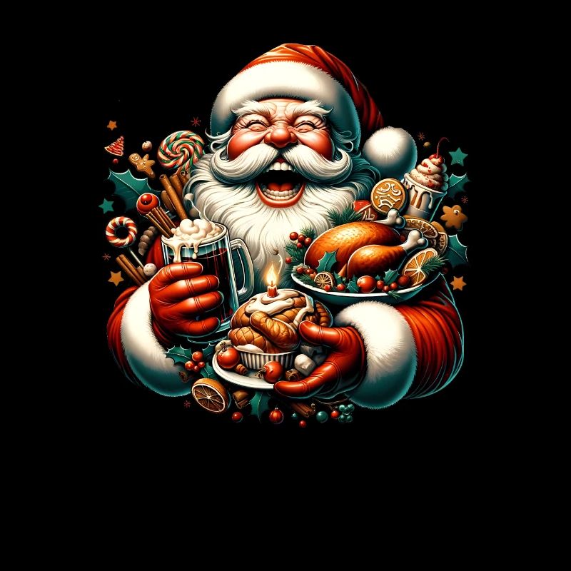 Drôle de Père Noël aime grignoter - Biscuits