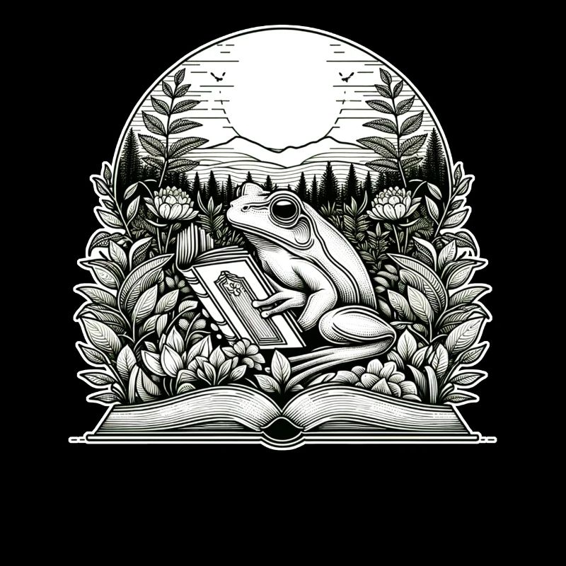 Frog Wilderness Book Reading Full Moon Lake