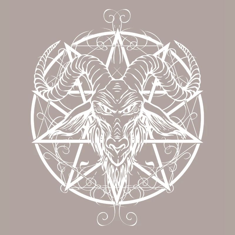 Weißer Baphomet