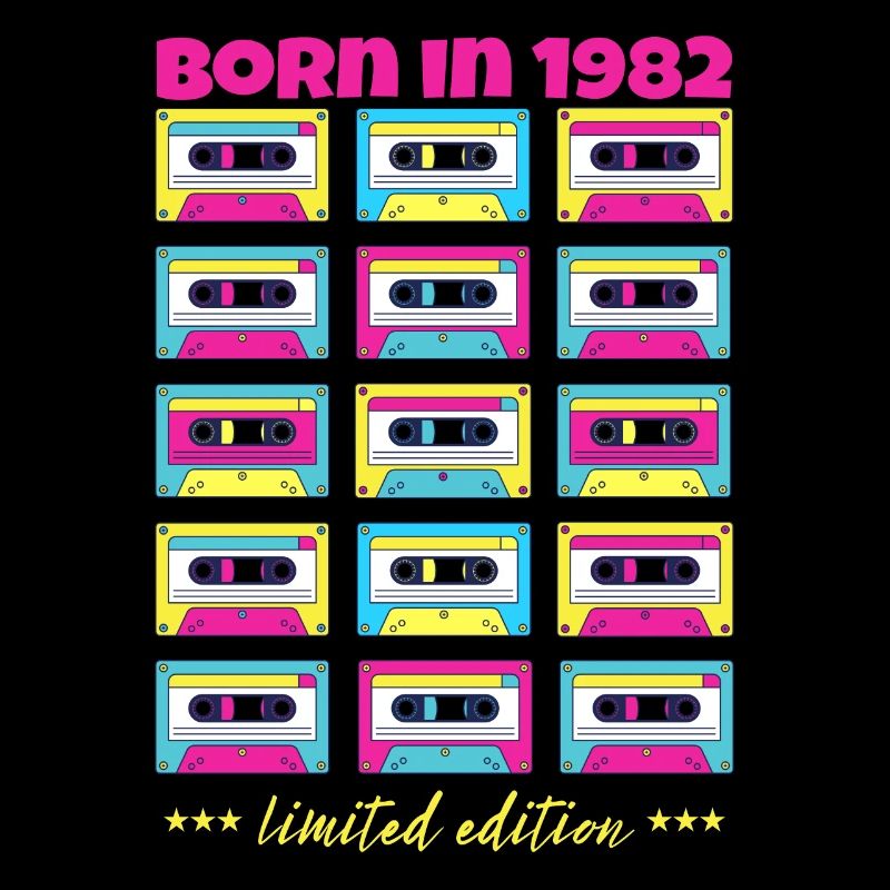 Born in 1982 Classic cassette tape original gift