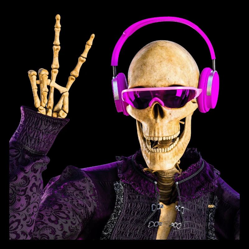 Sensenmann liebt coole Musik