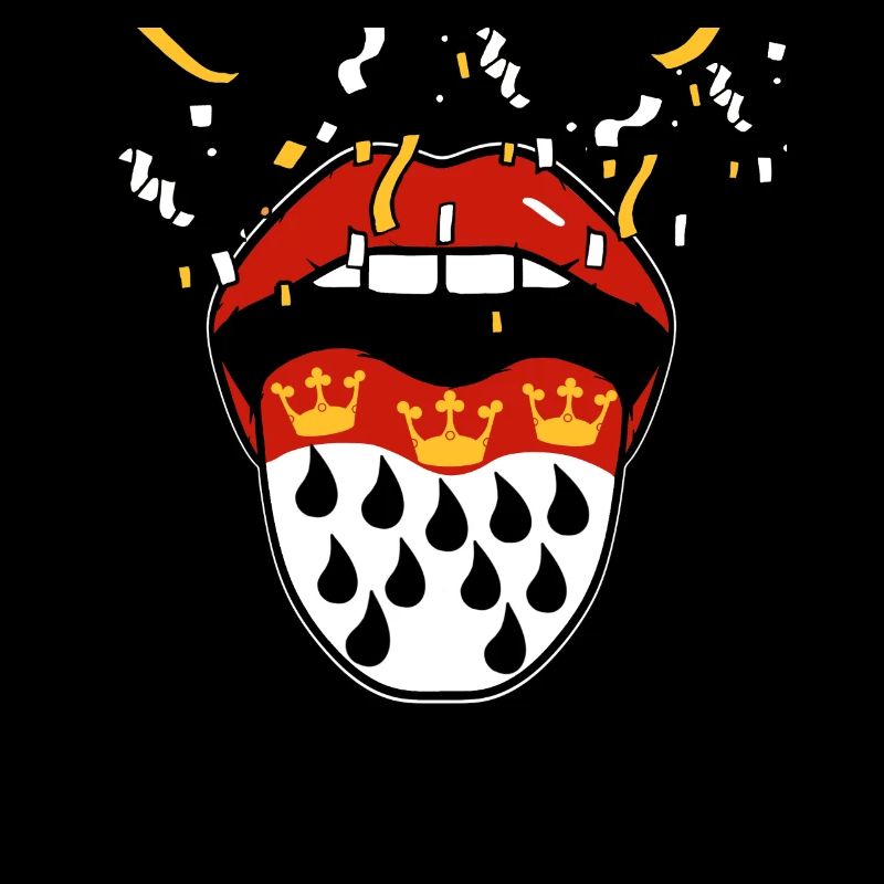 Carnaval - Bouche avec langue