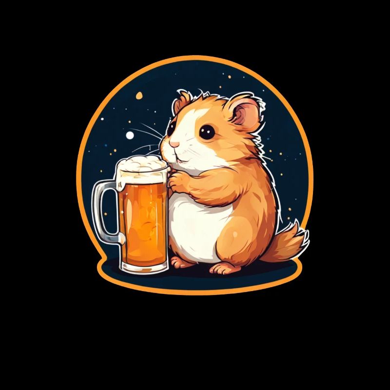 Hamster mit Bier Lecker Bierchen Bier Meme