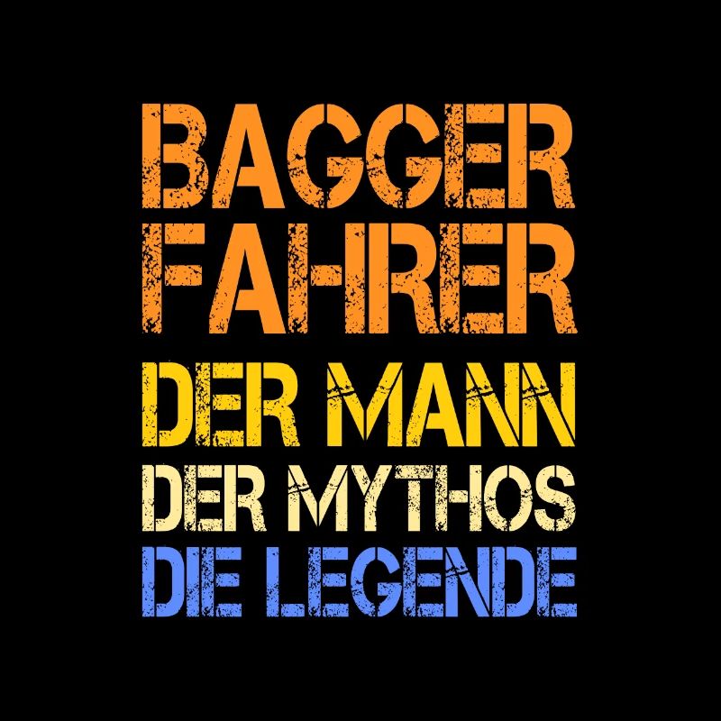 Bagger Mann Baggerführer Bau Baggerfahrer Geschenk