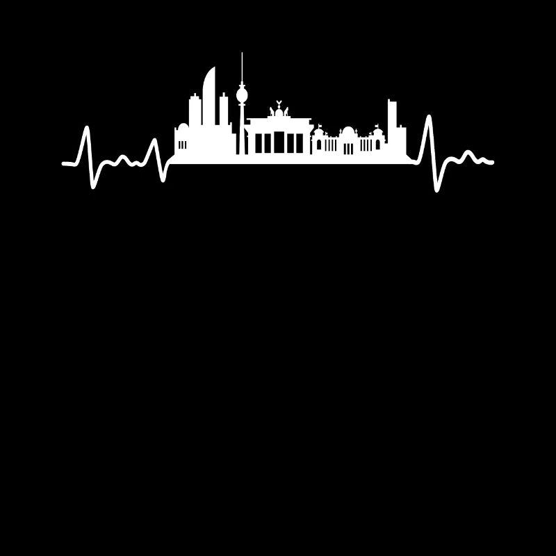 Berlin Herzschlag Skyline Berliner Geschenk