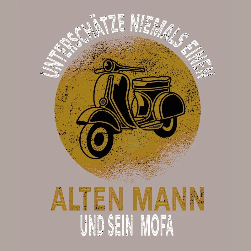 Never underestimate moped driver moped old man
