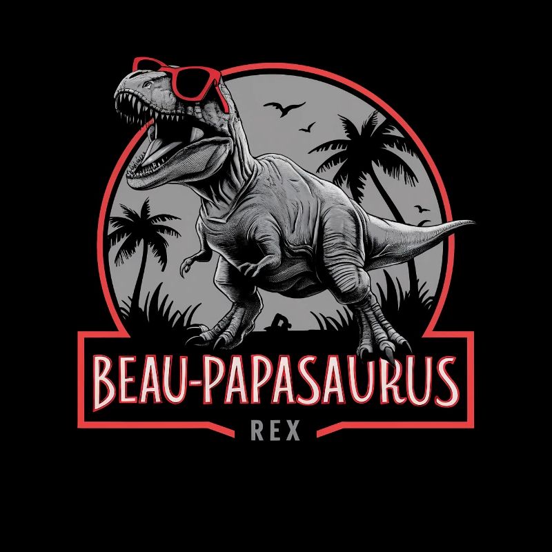 Handsome Papasaurus Rex Gift Stepfather Dinosaur