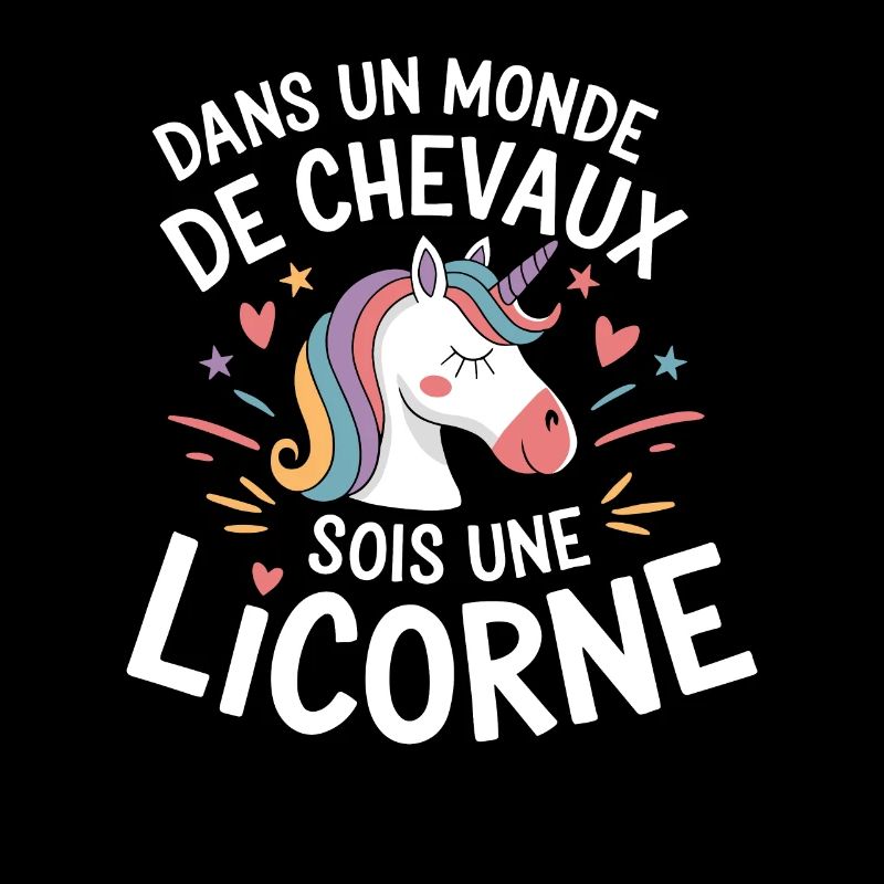 In einer Welt der Pferde Sei ein Einhorn Humor