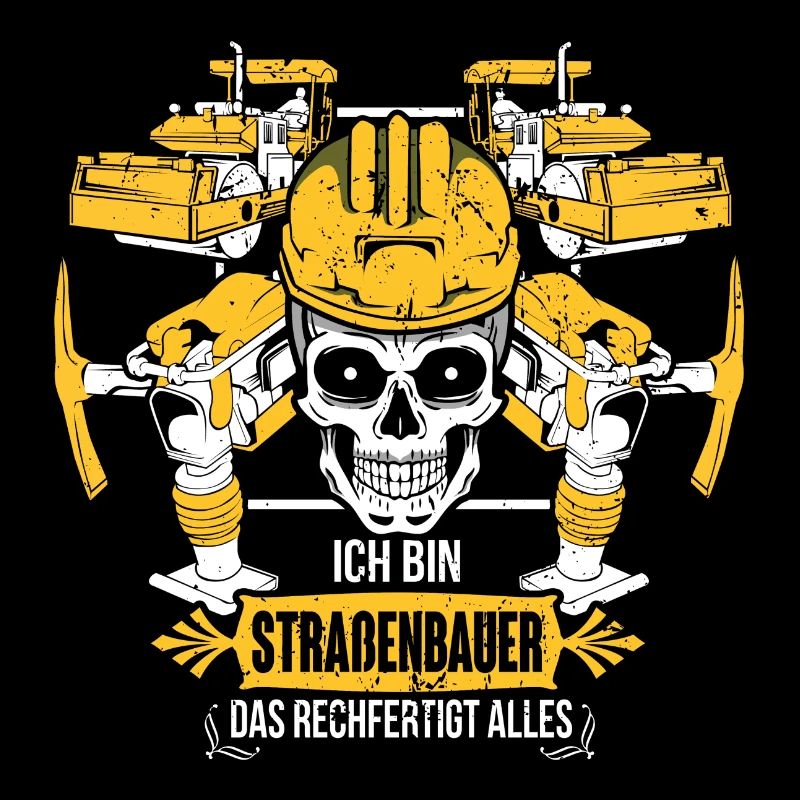 Straßenbau Straßenbauer Asphaltbauer Geschenk Alle