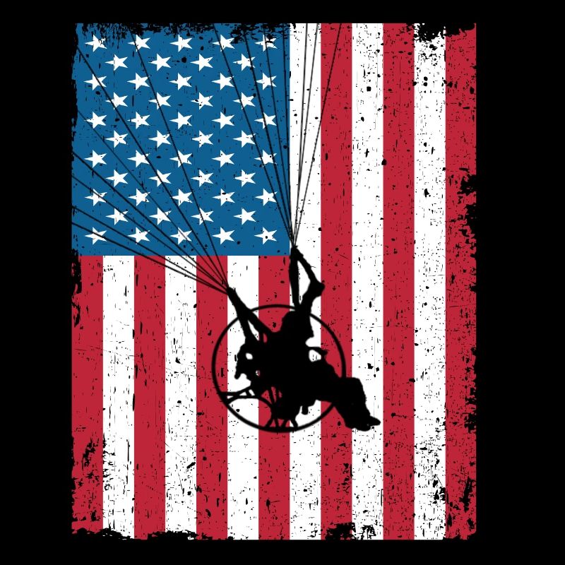 Paramotoring Powered Paragliding PPG USA Flag