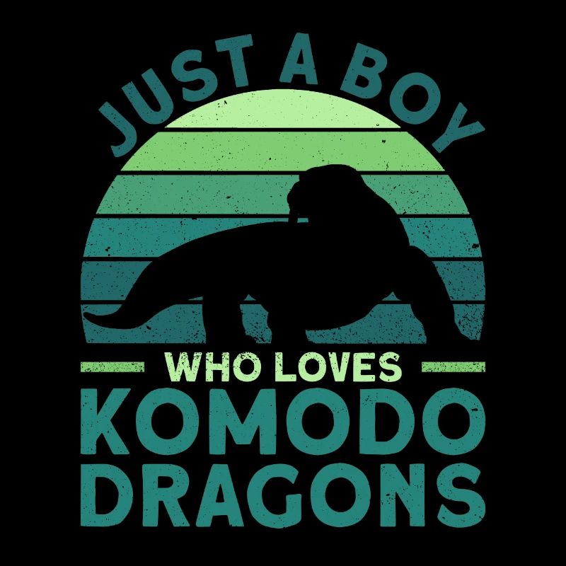 Juste un garçon qui aime les dragons de Komodo - Dragon de Komodo