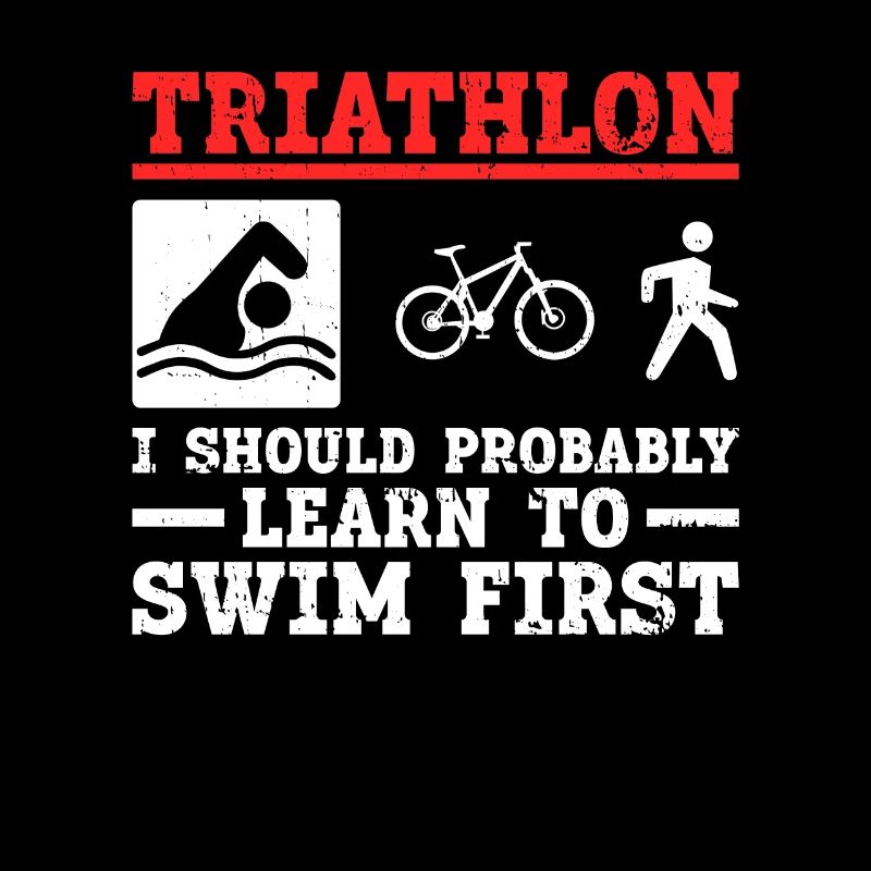 Triathlon Training Schwimmen Triathlet Lustig