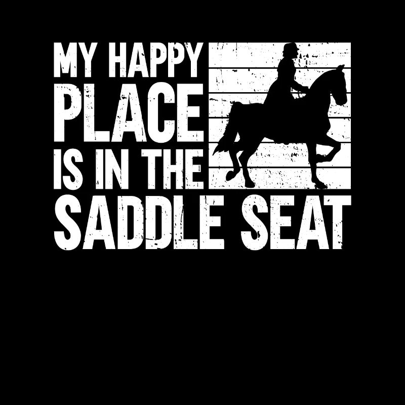 Min glade plads er i sadlen - sadlen