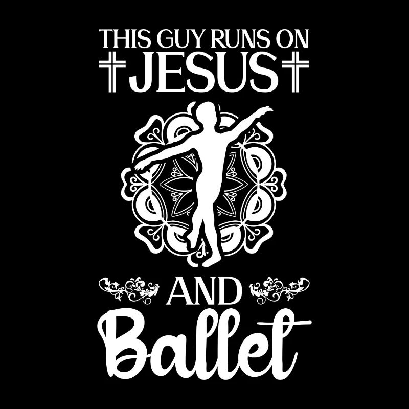 Dieser Typ läuft auf Jesus und Ballett Tänzer