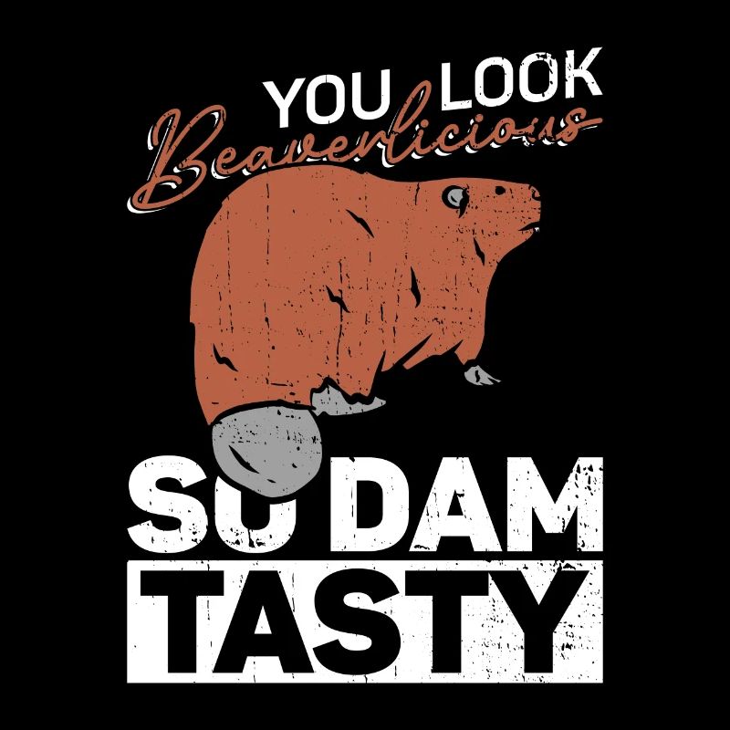 Beaver Saying Beaver Lovers - Drôle de castor