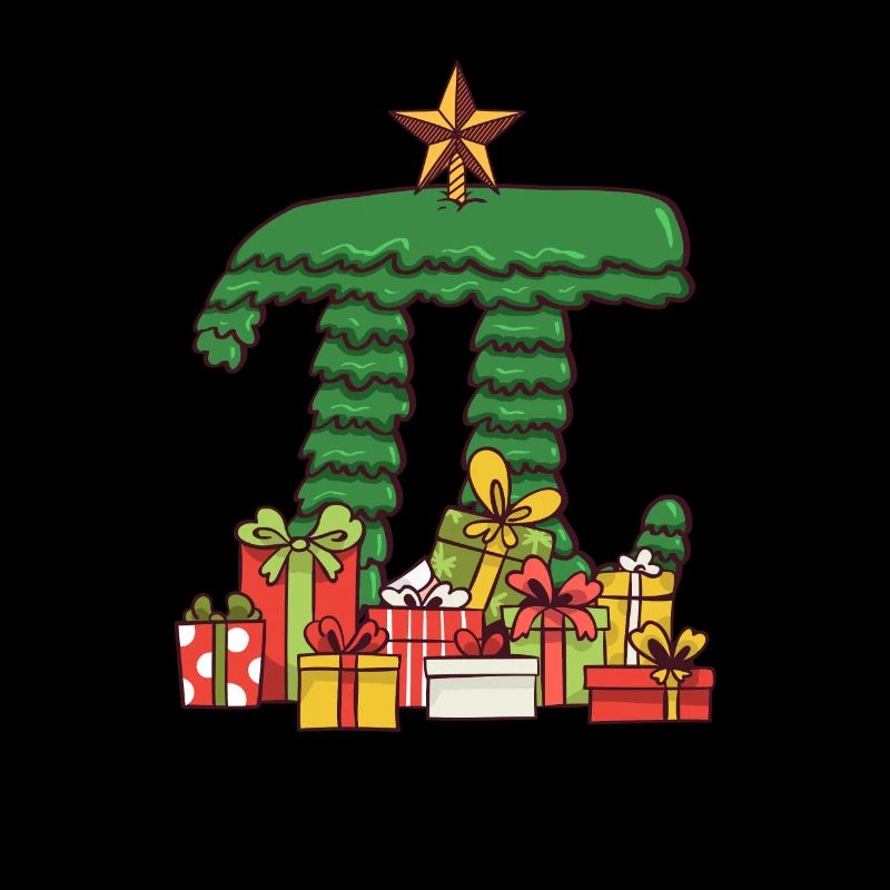 Pi Weihnachtsbaum - Mathe Pi Weihnachten