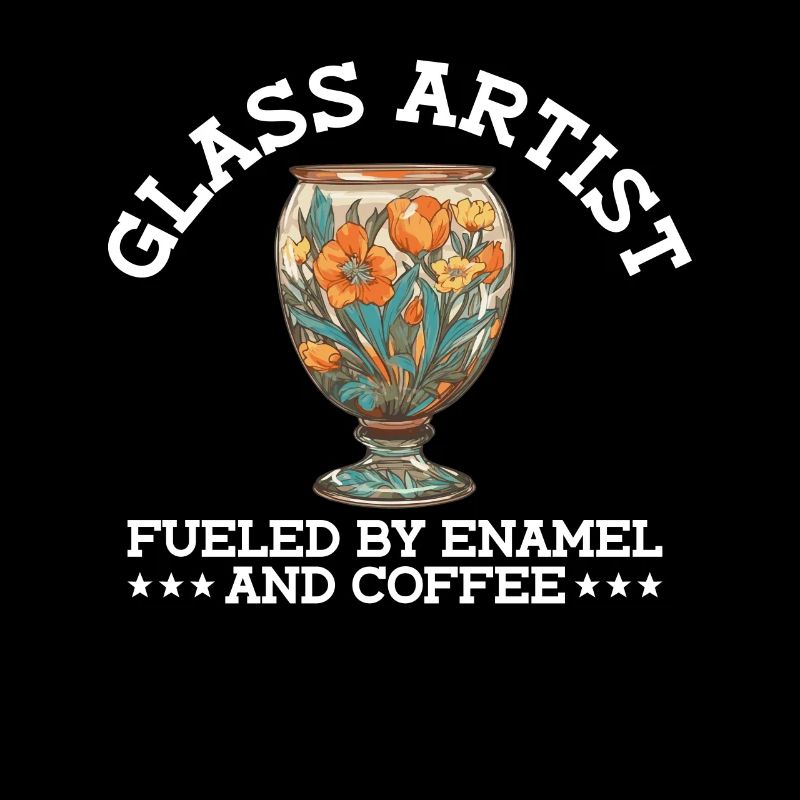 Artiste verrier, alimenté par l’émail et le café -