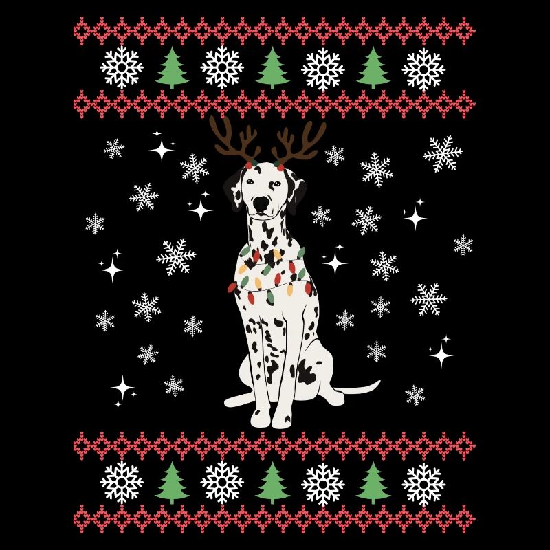 Amoureux de Noël dalmate