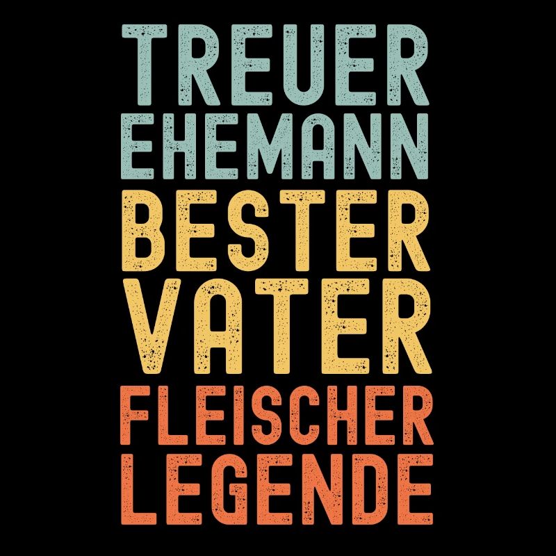 Ehemann Vater Legendärer Fleischer retro vintage