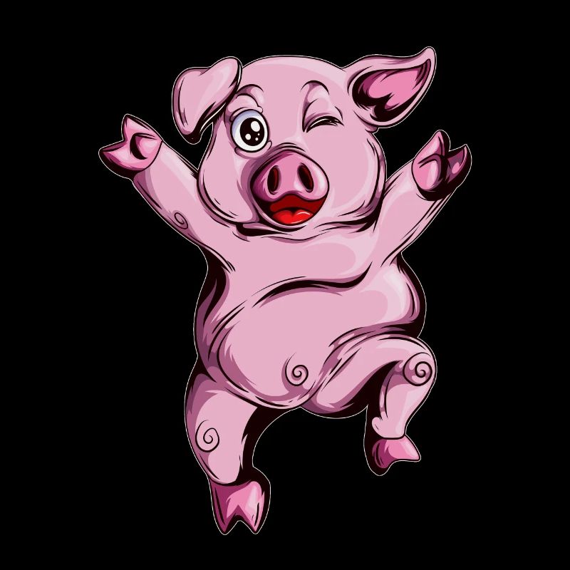 Mignon Mignon Cochon Fermier Cochon Danse