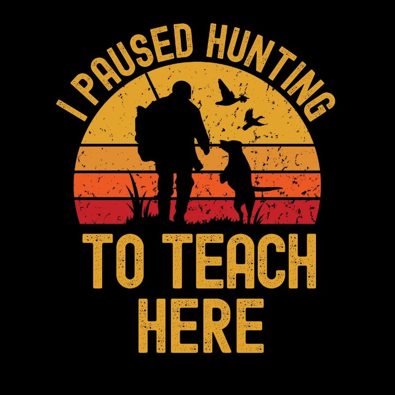 Chasse et professeurs rétro vintage