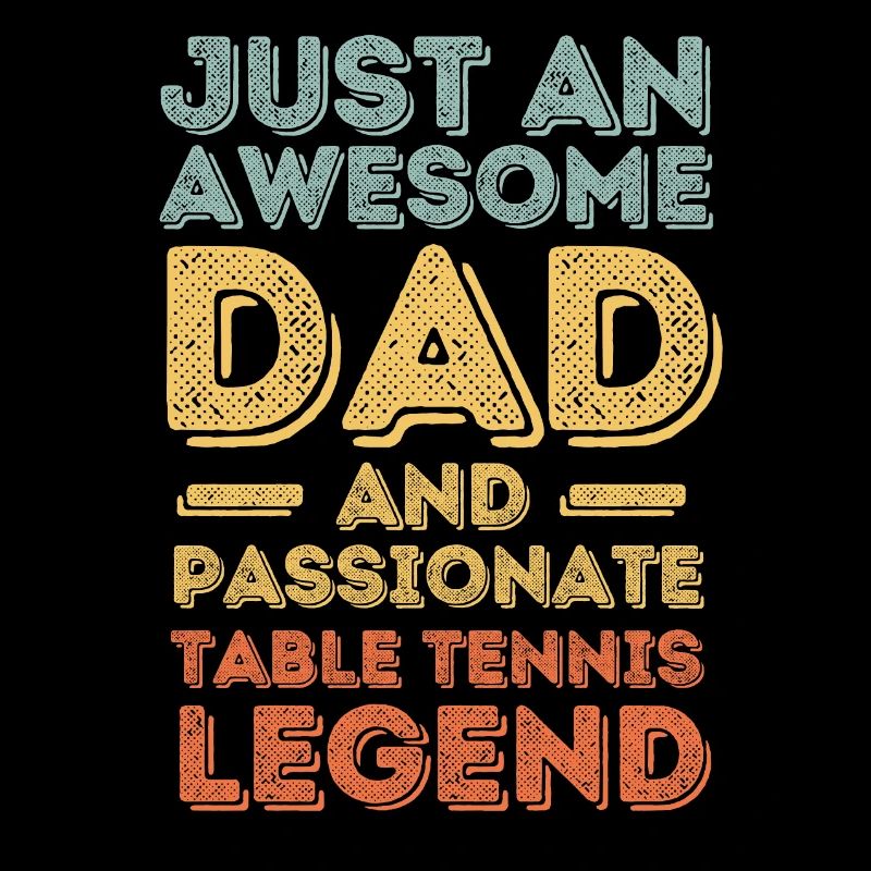 Papa tennis de table rétro