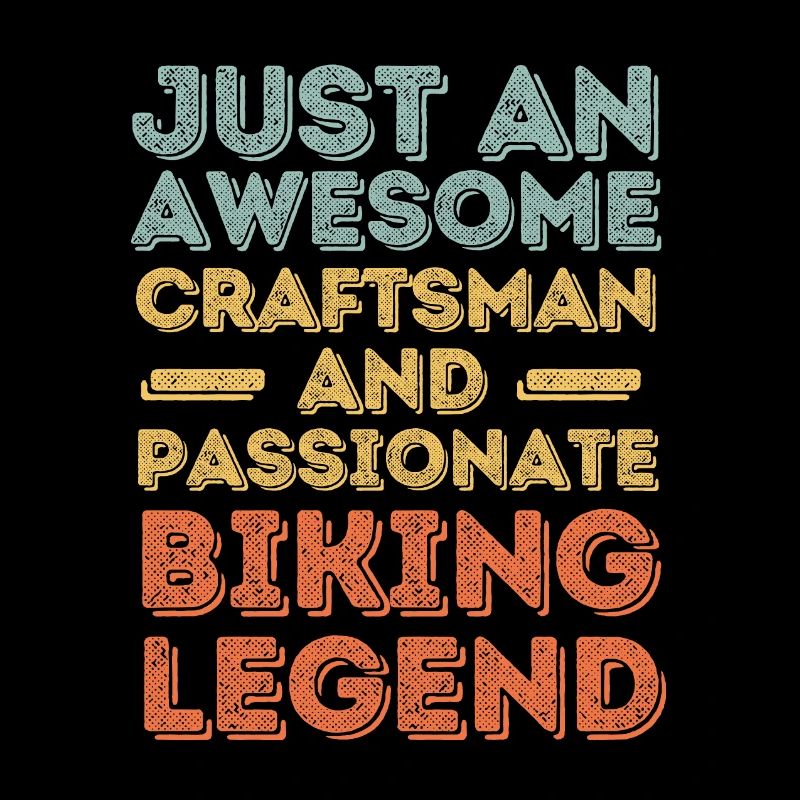 Handwerker Radfahren retro