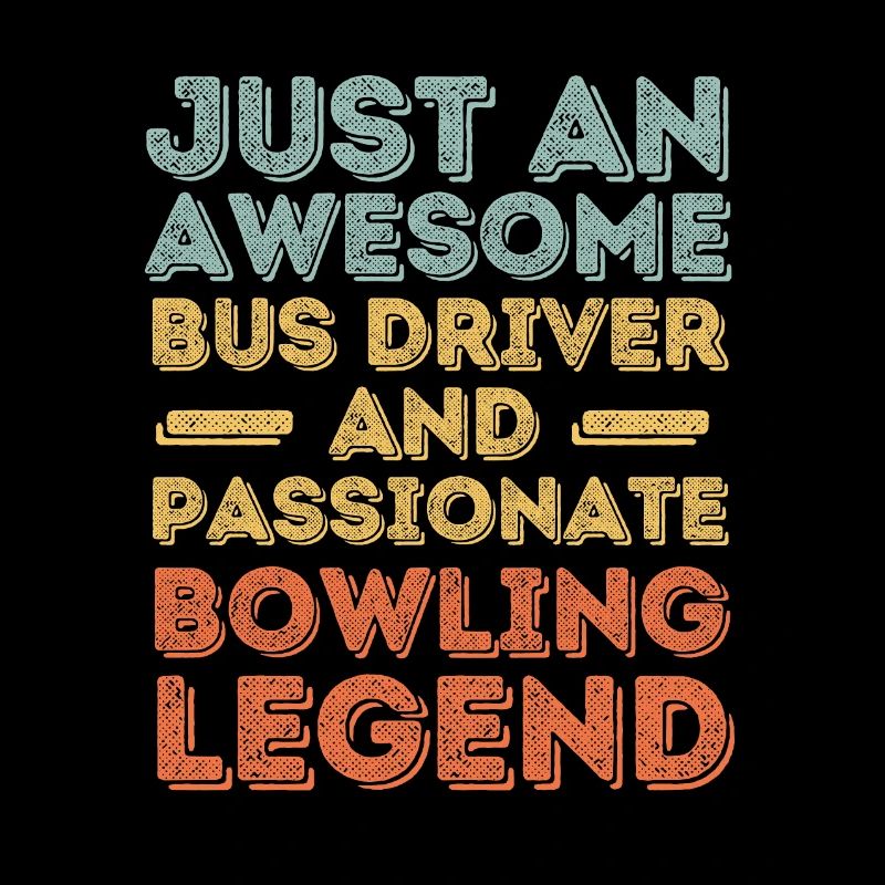 Busfahrer Bowling retro