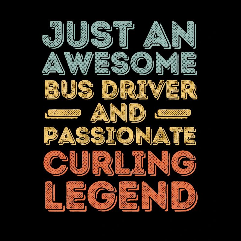 Chauffeur d’autobus curling rétro