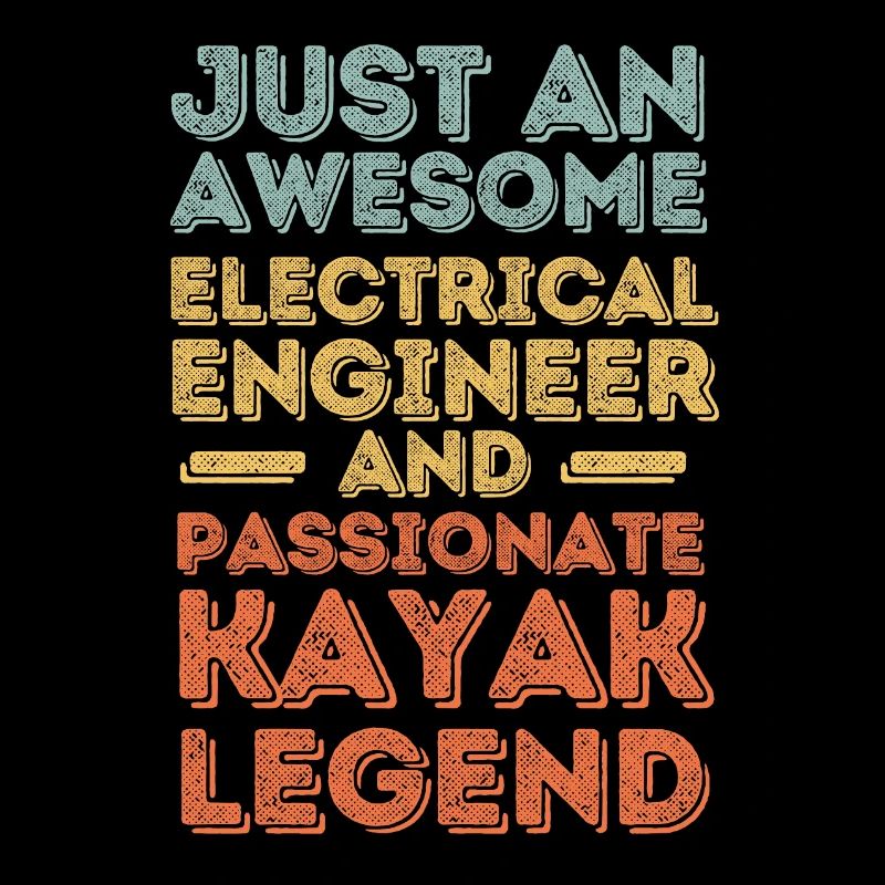 Electrical engineer kayak retro