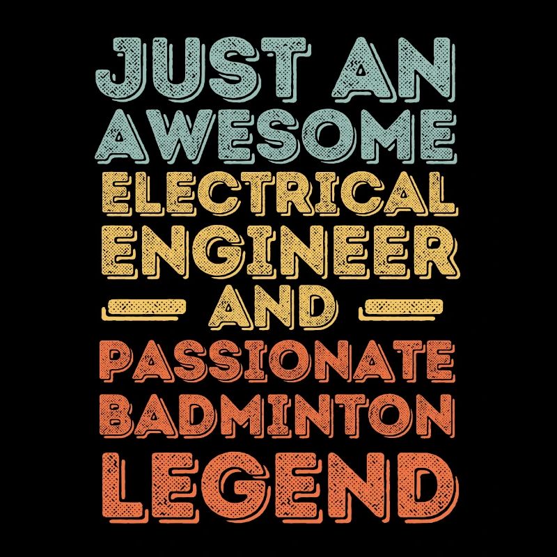 Electrical Engineer Badminton retro