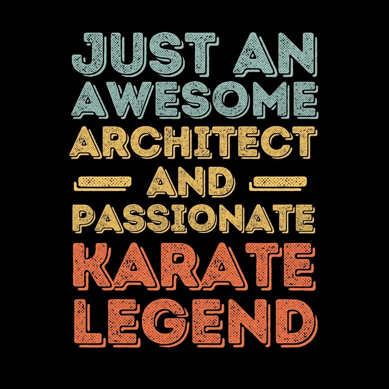 Architecte Karaté rétro