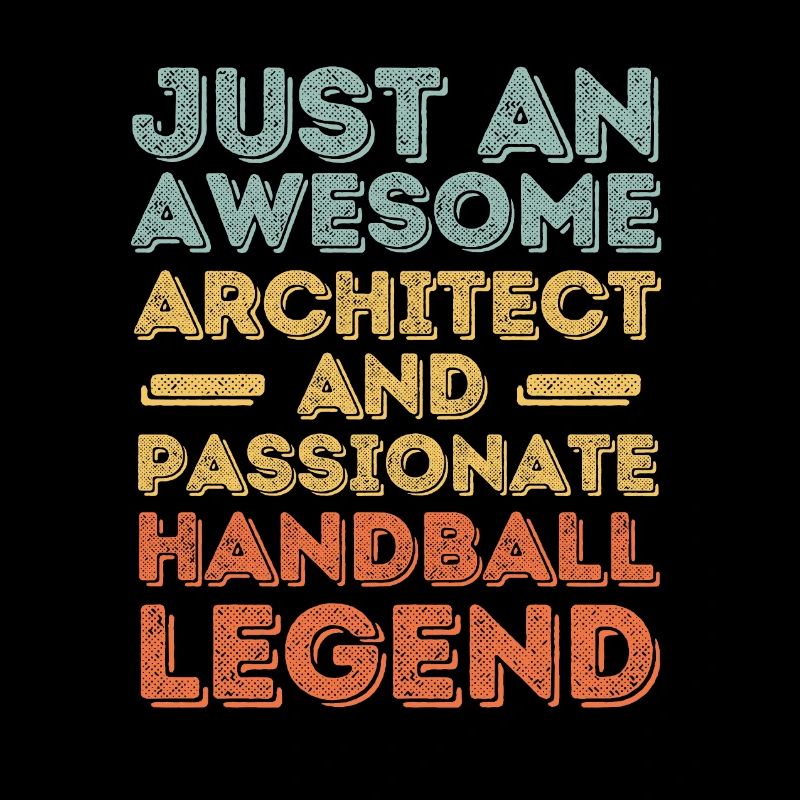 Architekt Handball retro