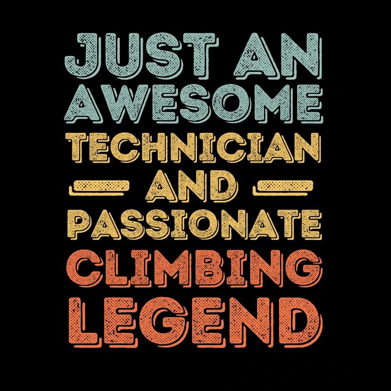 Technician climbing retro