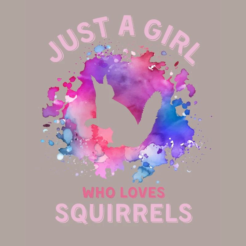 Nur ein Mädchen, das Eichhörnchen liebt